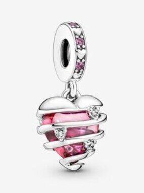 Pandora Love Confession Heart Spiral Charm